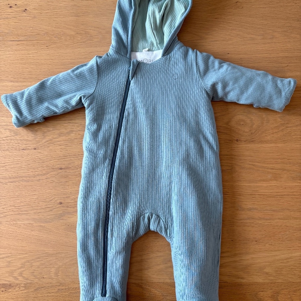 Baby MORI Ribbed Pramsuit
